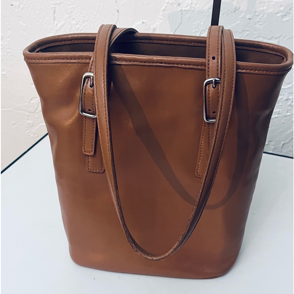 VINTAGE COACH LEGACY WEST BROWN/TAN DAY TOTE MADE IN THE USA 9803 TOTE/SHOULDER
